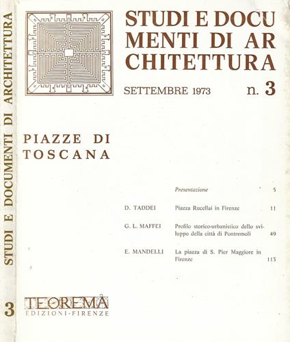 Studi e documenti di architettura - copertina