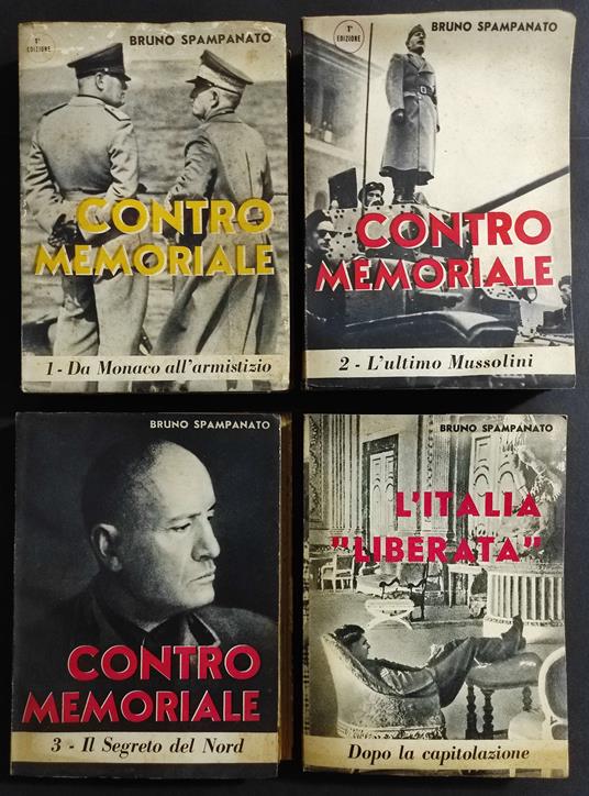 Contro Memoriale 3 Vol. + Italia Liberata - B. Spampanato - Bruno Spampanato - copertina