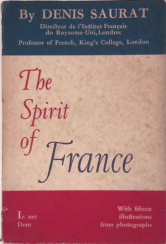 The spirit of France - Denis Saurat - copertina