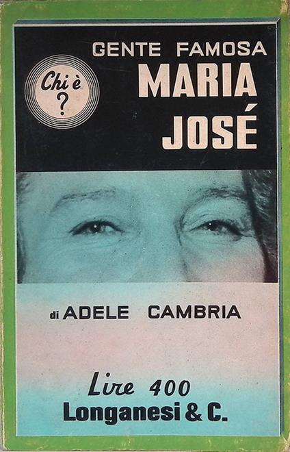 Maria Josè - Adele Cambria - copertina