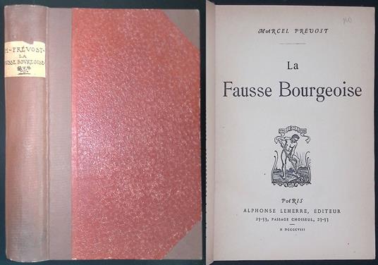 La Fausse Bourgeoise - copertina