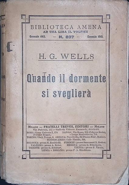 Quando il dormiente si sveglia - Herbert George Wells - copertina