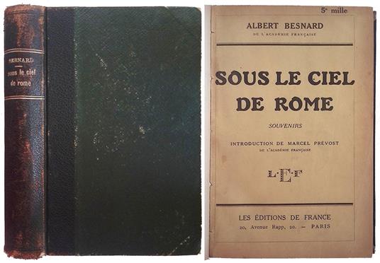 Sous le ciel de Rome - Albert M. Besnard - copertina