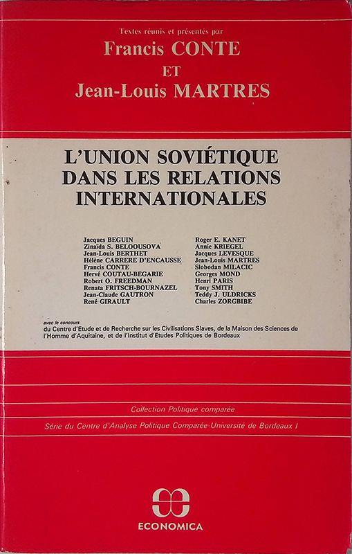 L' union sovietique dans les relations internationales - copertina