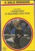 I Bassifondi Di Resurrection Row - Anne Perry - copertina