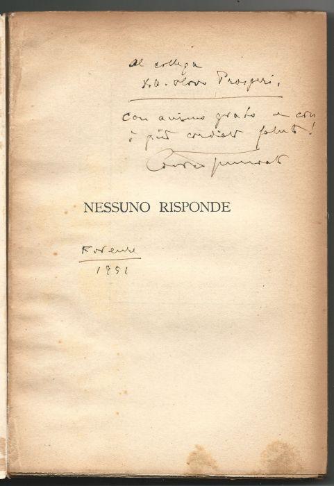 Nessuno Risponde - Corrado Tumiati - copertina