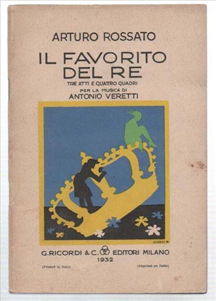 Il Favorito Del Re - Arturo Rossato - copertina