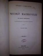 Opere Complete Di Niccolò Machiavelli Con Molte Correzioni E Giunte Rinvenute..