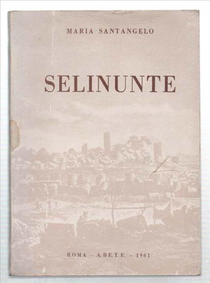Selinunte - Maria Santangelo - copertina