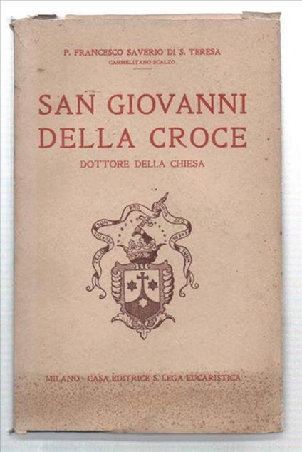 Sa Giovanni Della Croce Dottore Della Chiesa - copertina