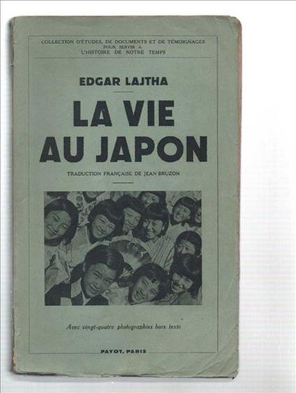 La Vie Au Japon - Edgar Lajtha - copertina