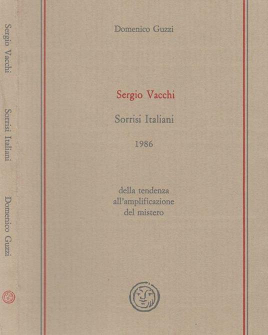 Sergio Vacchi - Sorrisi Italiani 1986 - Domenico Guzzi - copertina