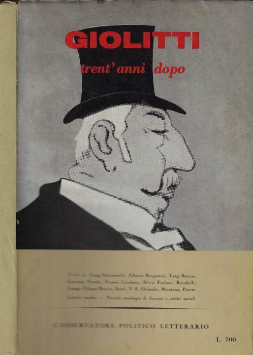 L' osservatore politico letterario n. 7 anno 1958- Giolitti trent'anni dopo - copertina