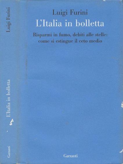 L' Italia in bolletta - Luigi Furini - copertina