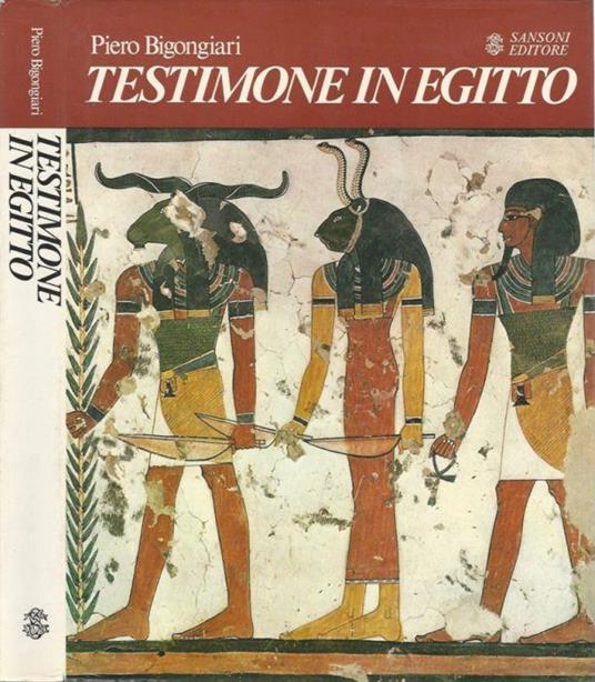 Testimone in Egitto - Piero Bigongiari - copertina