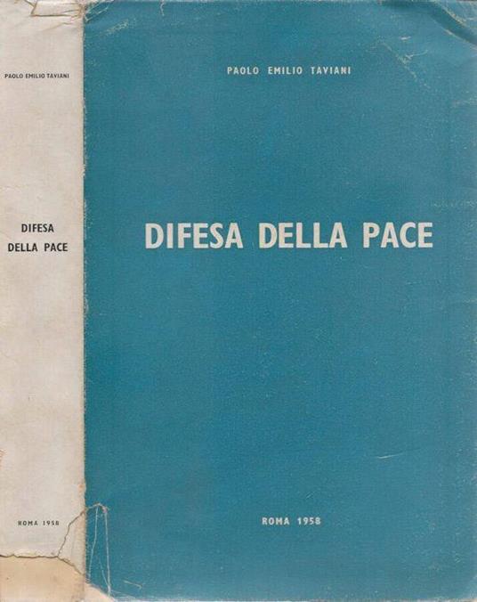 Difesa della pace - Paolo E. Taviani - copertina