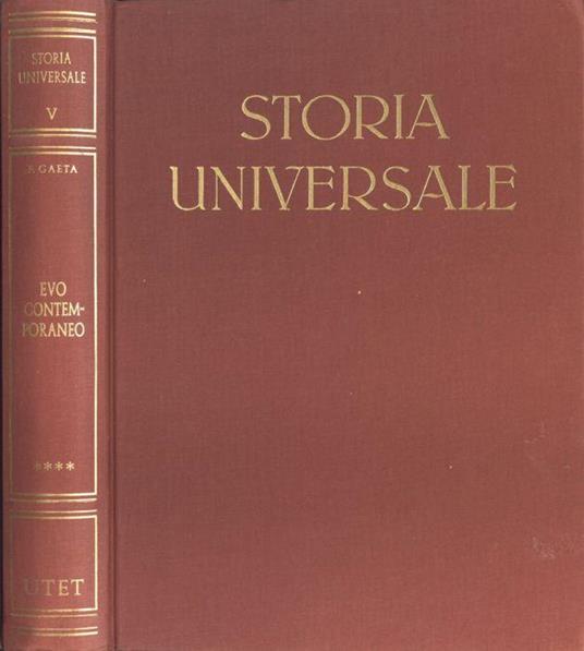 Storia universale Vol. V parte IV - Corrado Barbagallo - copertina