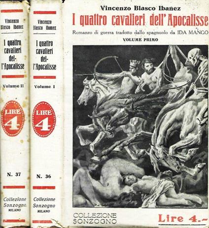 I quattro cavalieri dell'Apocalisse - Vicente Blasco Ibáñez - copertina