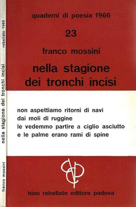 Nella stagione dei tronchi incisi - copertina