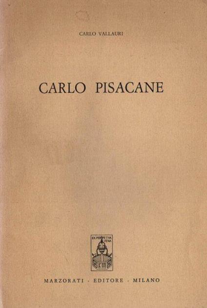 Carlo Pisacane - Carlo Vallauri - copertina