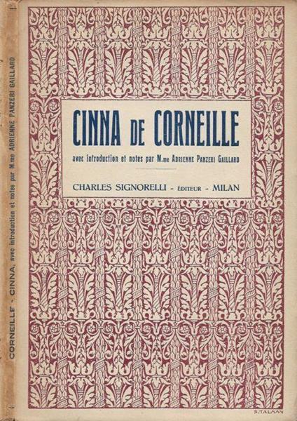 Cinna - Pierre Corneille - copertina