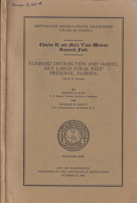 Echinoid distribution and habits, key largo coral reef preserve, Florida - copertina