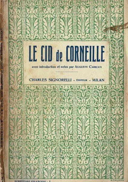 Le Cid - Pierre Corneille - copertina