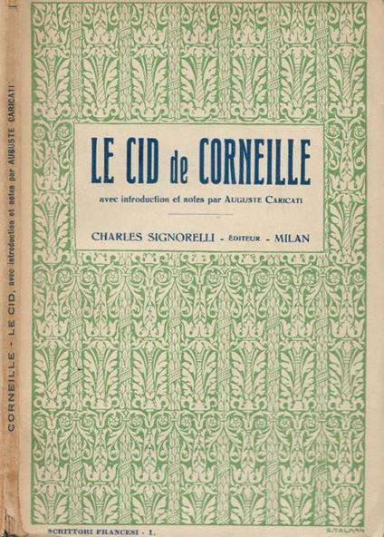 Le Cid - Pierre Corneille - copertina