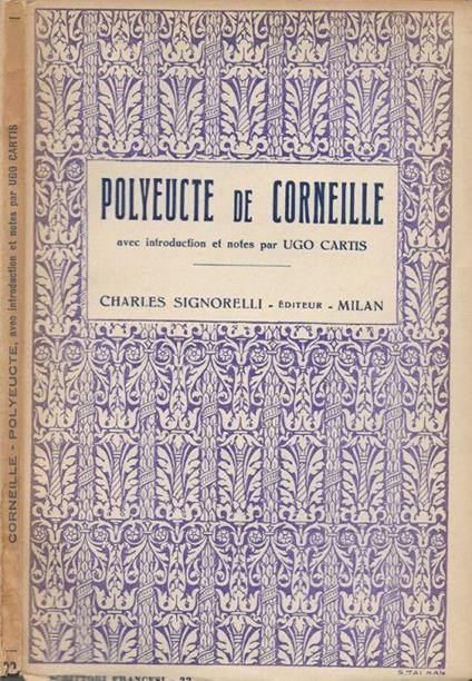 Polyeucte - Pierre Corneille - copertina