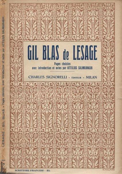 Gil Blas - A.-René Lesage - copertina