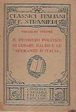 Il pensiero politico di Cesare Balbo e le 