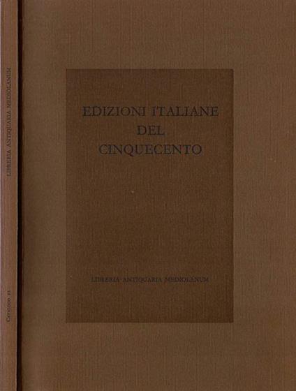 Edizioni Italiane del Cinquecento - copertina