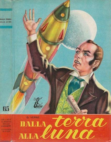 Dalla terra alla luna - Jules Verne - copertina