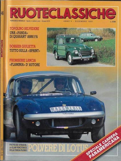 Ruoteclassiche anno 1991 N. 46 - copertina