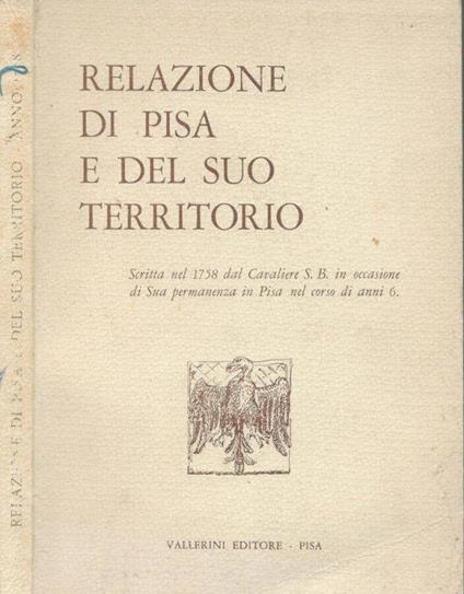 Relazione di Pisa e del suo territorio - copertina