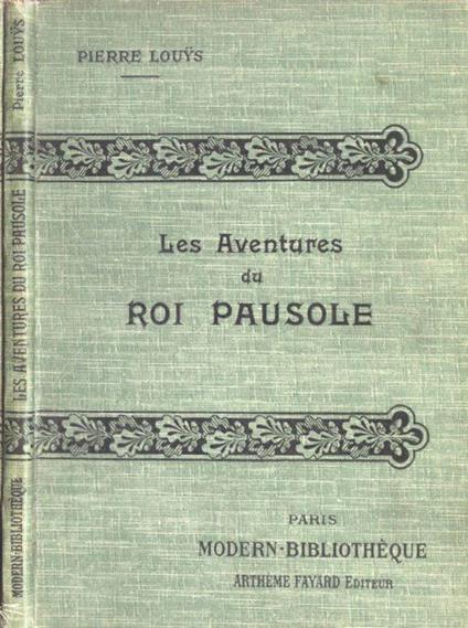 Les adventure du Roi Pausole - Pierre Louÿs - copertina