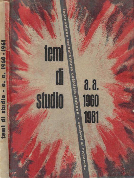 Temi di studio a.a. 1960-1961 - copertina