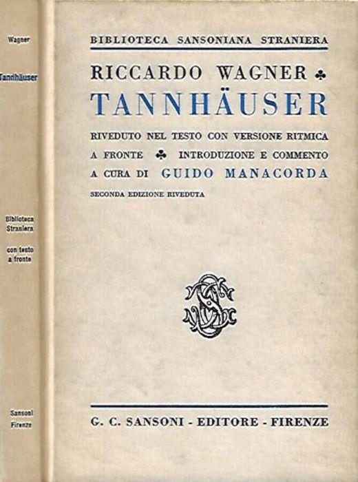 Tannhauser - Richard Wagner - copertina