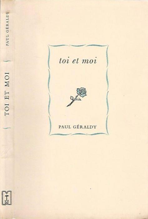 Toi et moi - Paul Géraldy - copertina