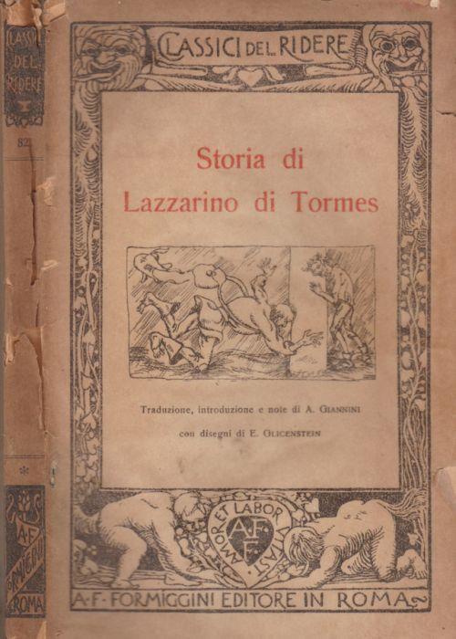 Storia di Lazzarino di Tormes - copertina