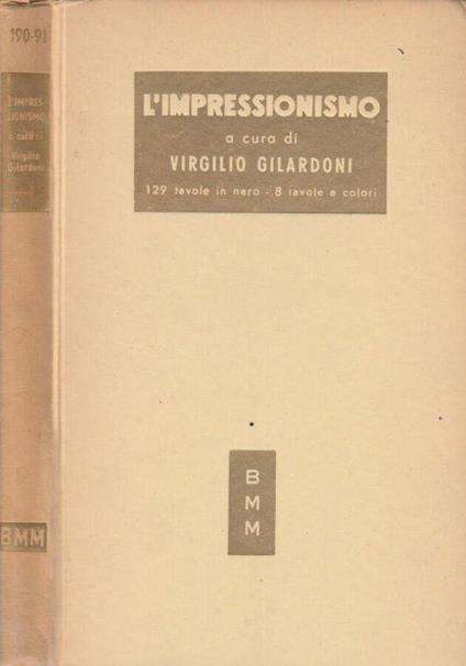 L' impressionismo - Virgilio Gilardoni - copertina