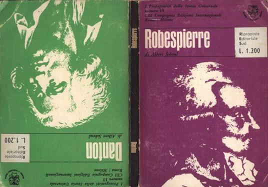 Robespierre - Danton - Albert Soboul - copertina