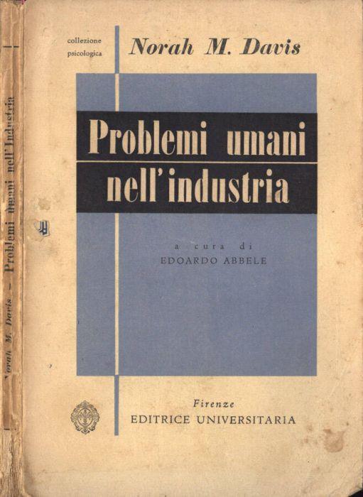 Problemi umani nell' industria - copertina