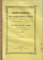 Bollettino meteorologico dell'osservatorio di Venezia anno 1870