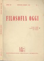 Filosofia oggi n.1 anno IX 1986