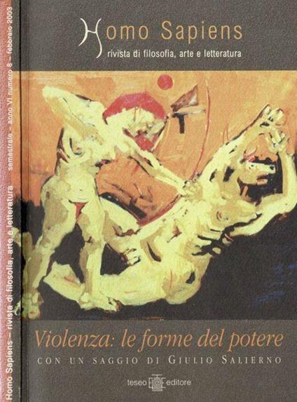 Homo Sapiens - 2003, n. 8 - Violenza: le forme del potere - copertina