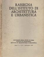 Rassegna dell'Istituto di Architettura e Urbanistica