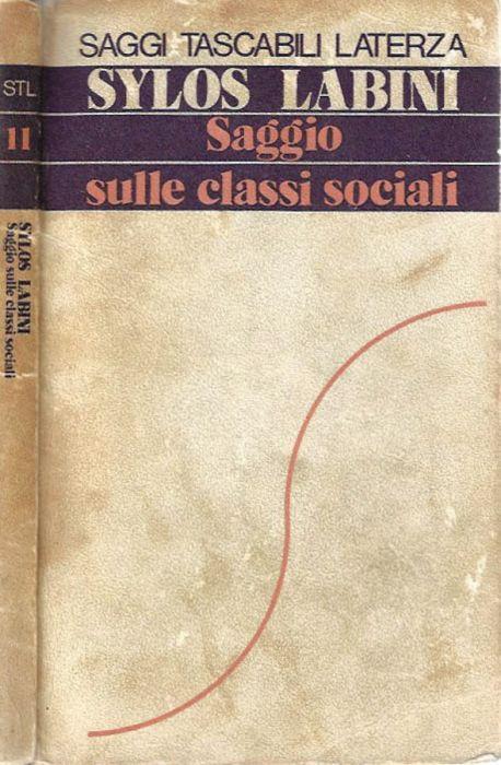 Saggio sulle classi sociali - Paolo Sylos Labini - copertina