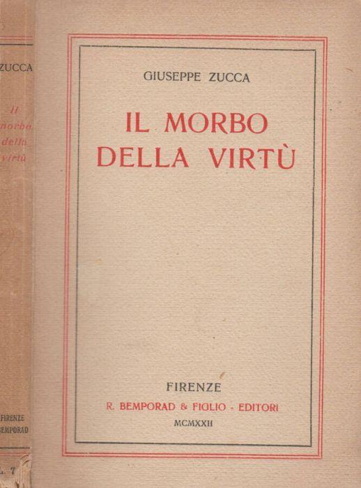 Il morbo della virtù - Giuseppe Zucca - copertina