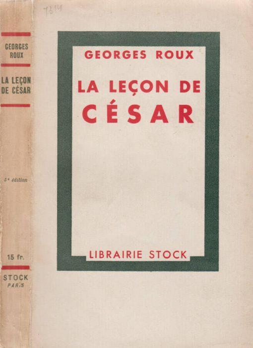 La lecon di Cesar - Georges Roux - copertina